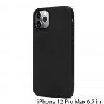 Wholesale Slim Pro Silicone Full Corner Protection Case for iPhone 12 Pro Max 6.7 inch (Black)